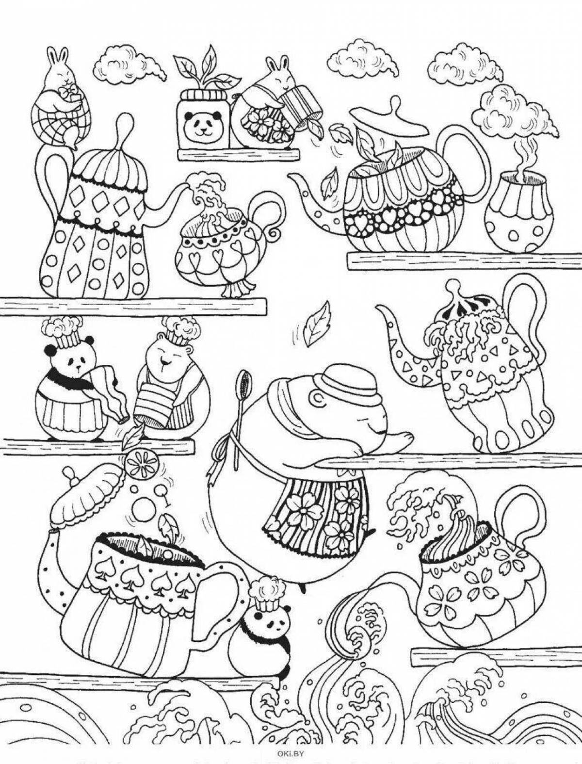 Sunny million bears coloring page