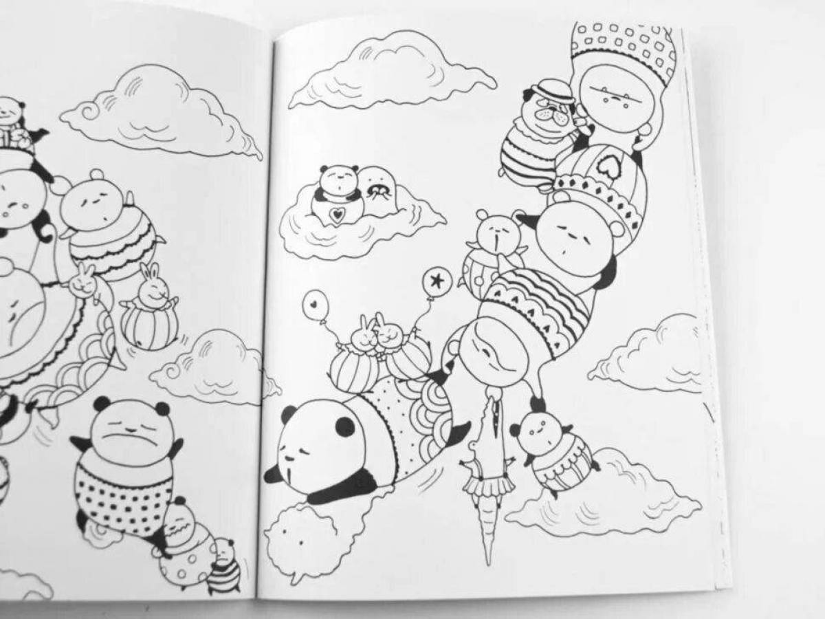 Million bears soft coloring book