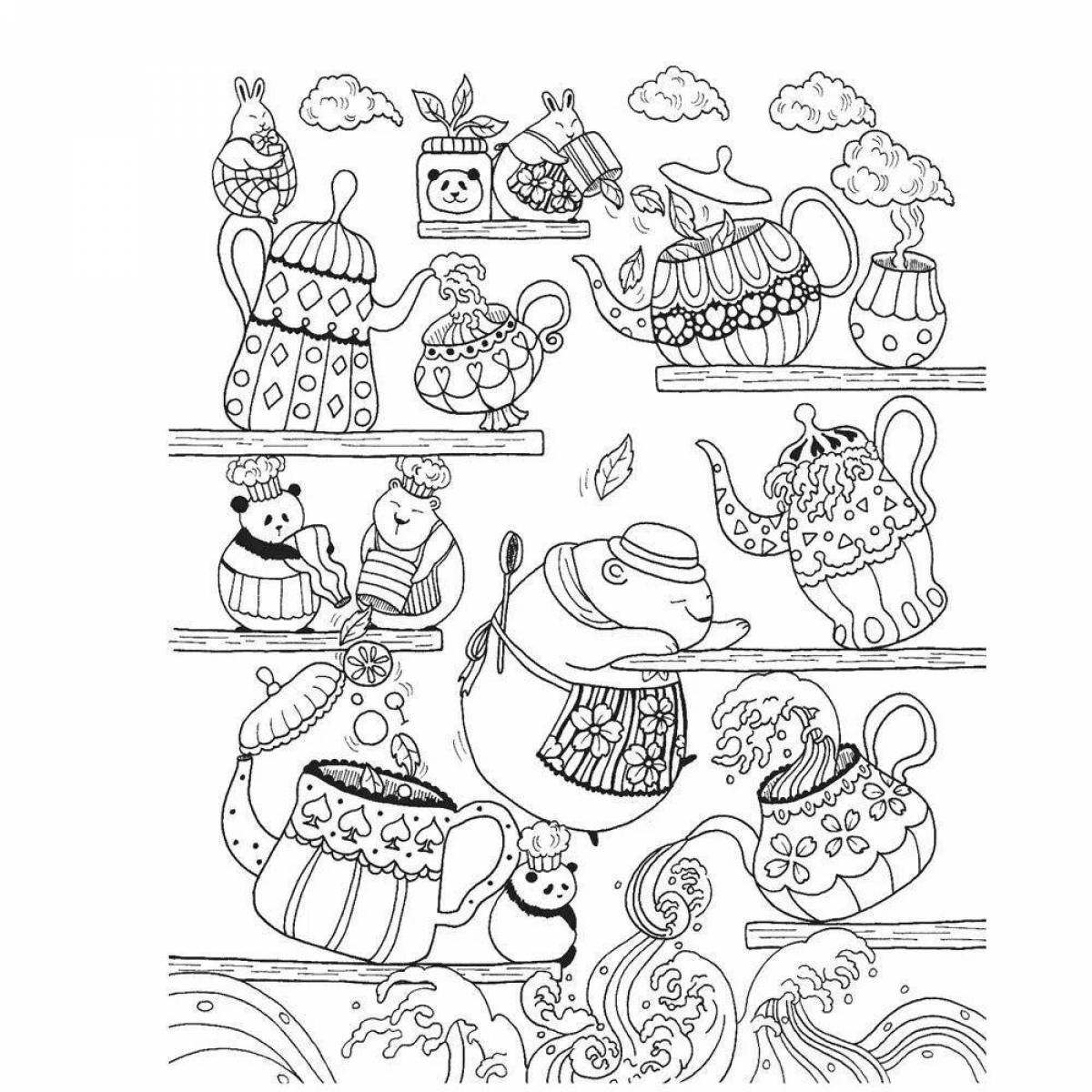 Million bears wild coloring page