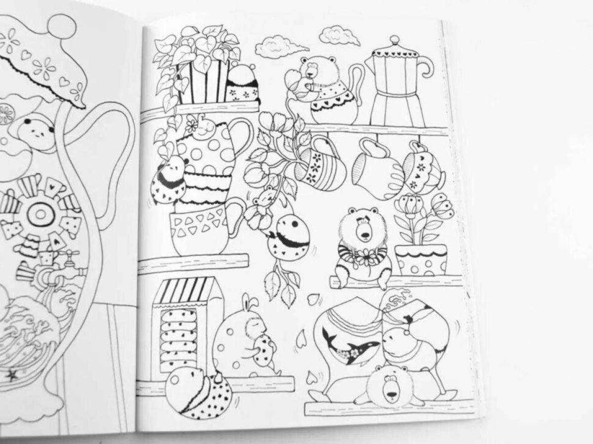 Amazing Million Bears Coloring Page
