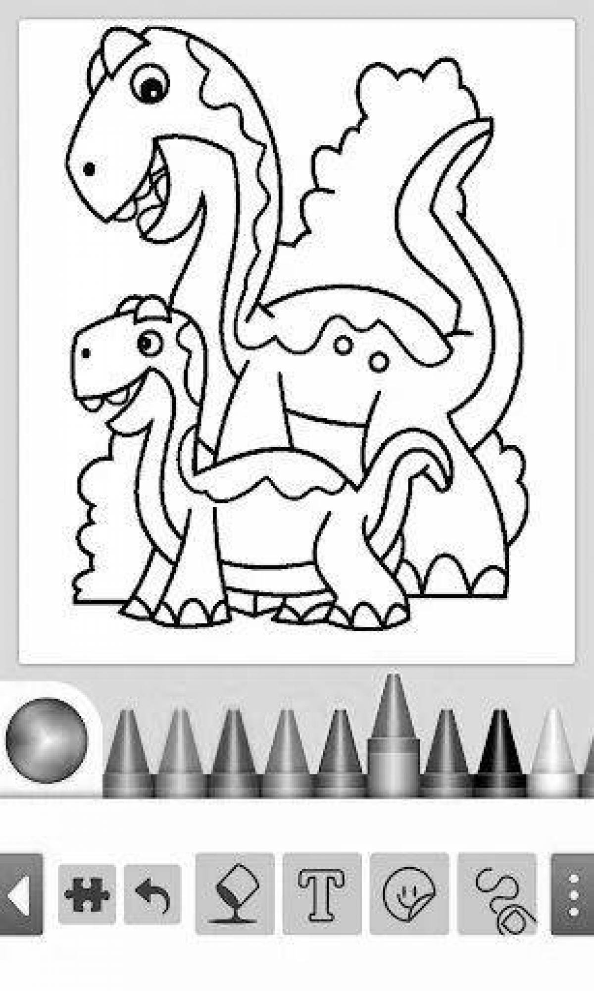 Dinosaur coloring games