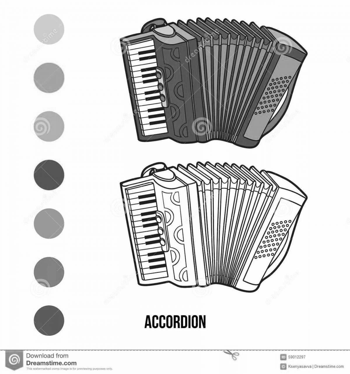 Photo Musical instruments fun button accordion for babies