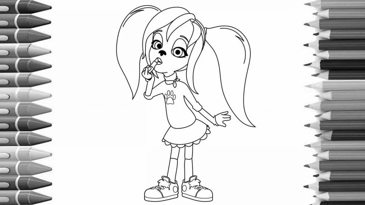 Barboskin team coloring page filled with color