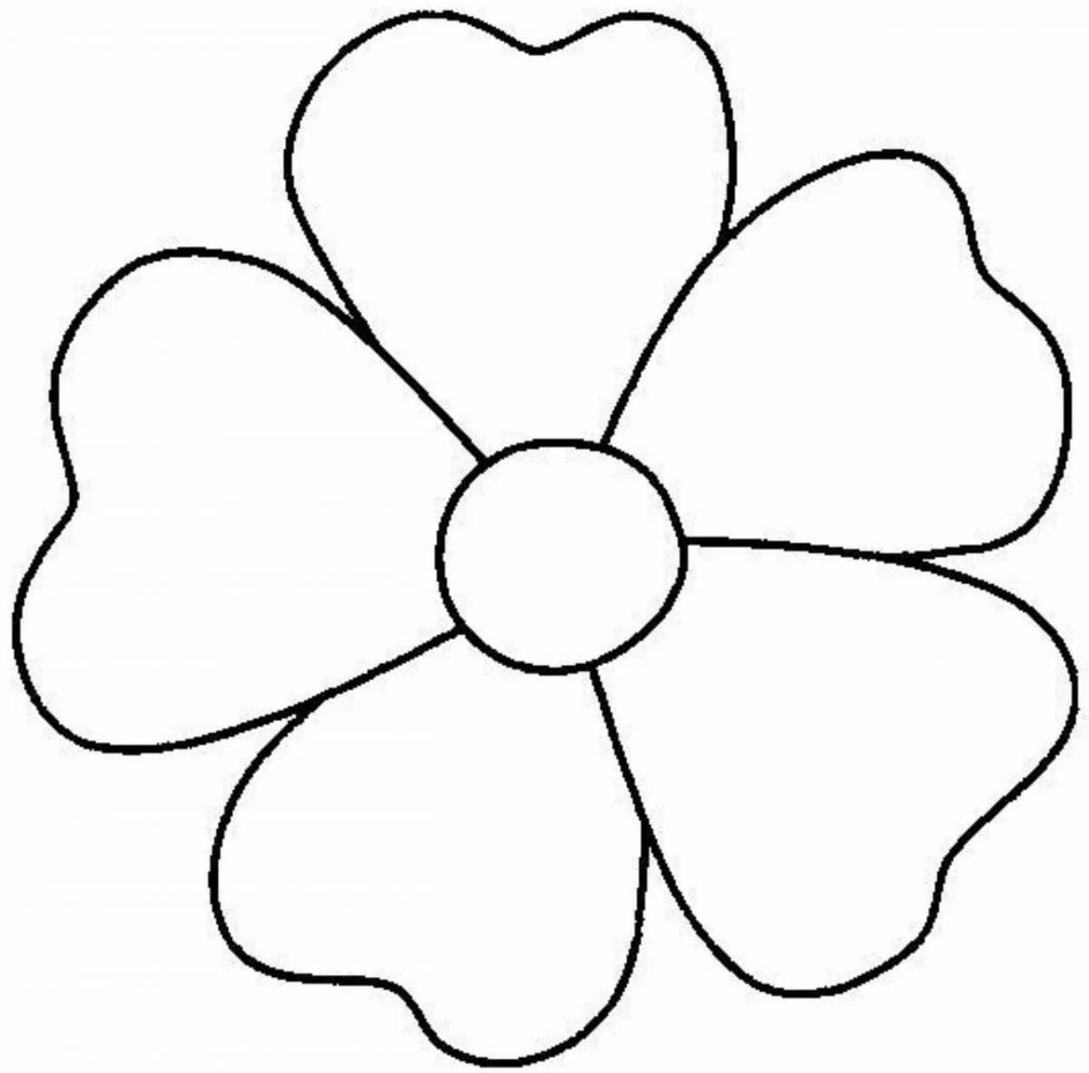 Amazing coloring book with flowers