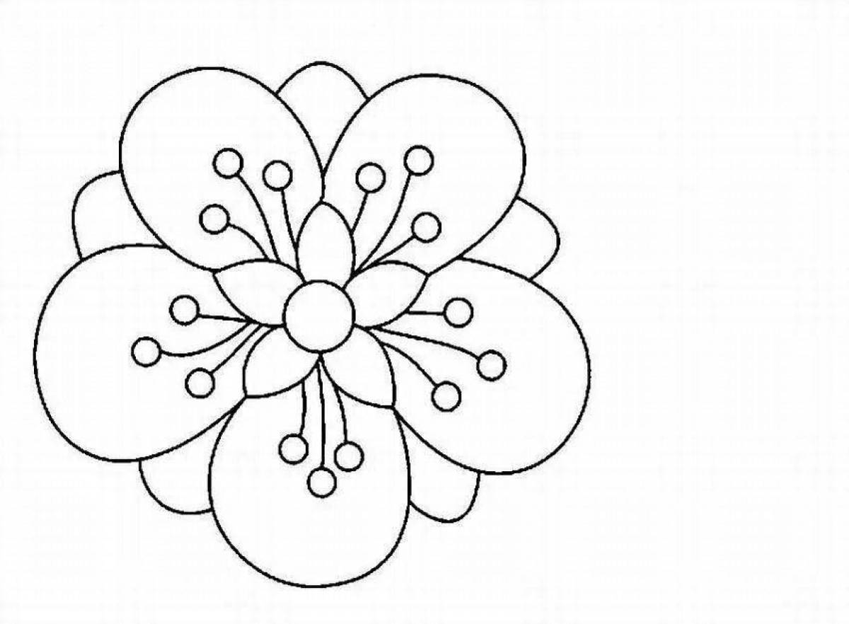 Creative flower coloring book