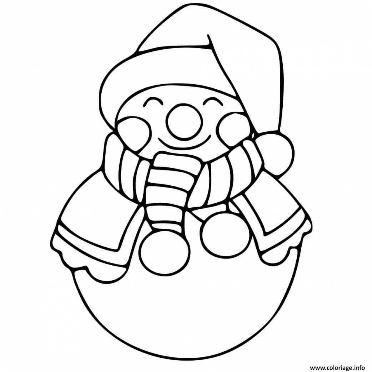 Glowing christmas simple coloring book