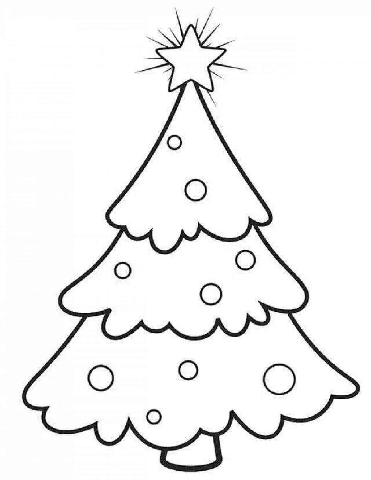 Gorgeous Christmas simple coloring book
