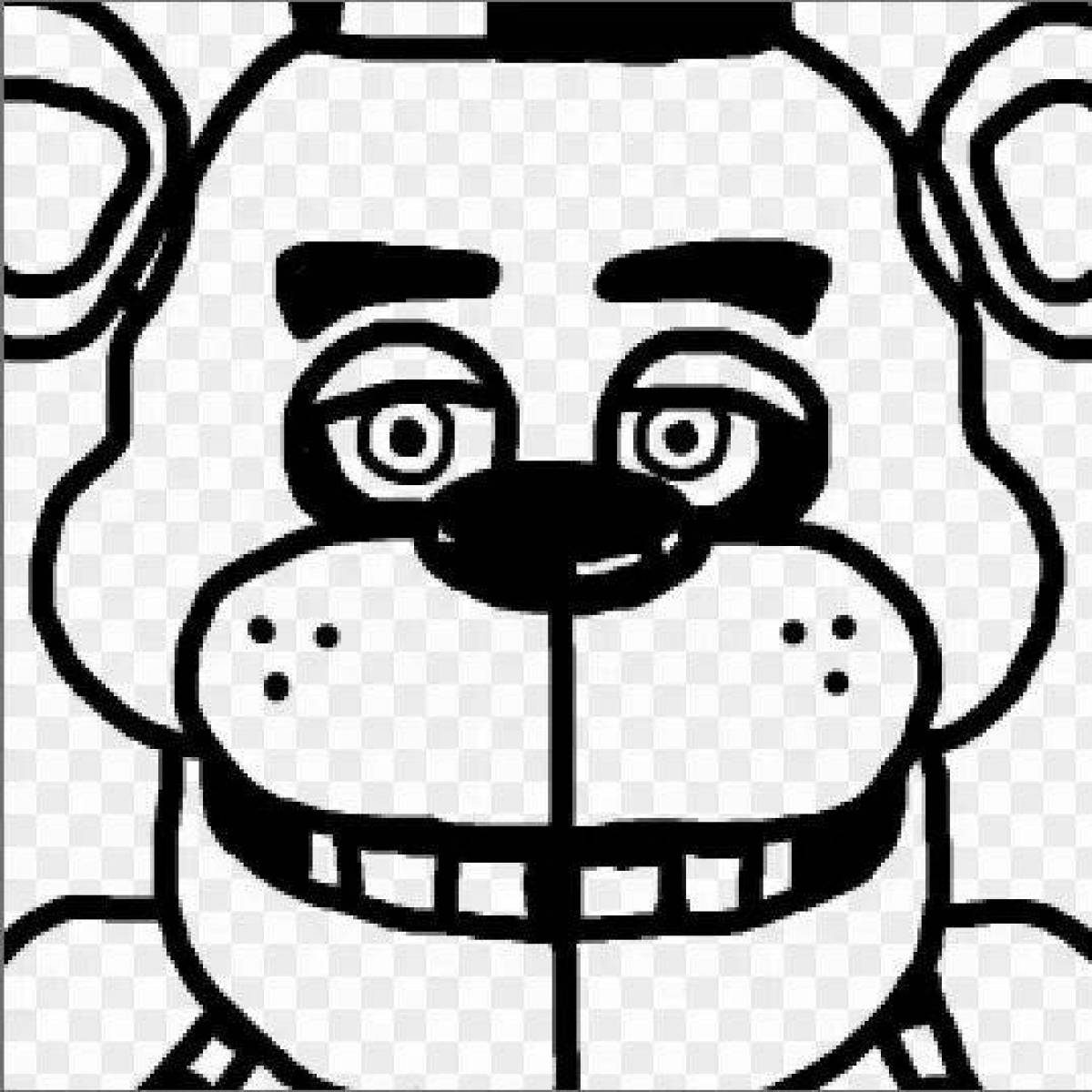 Marvelous freddy bear coloring book