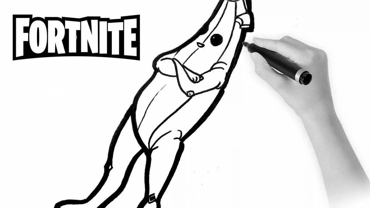 Outstanding fortnite banana coloring