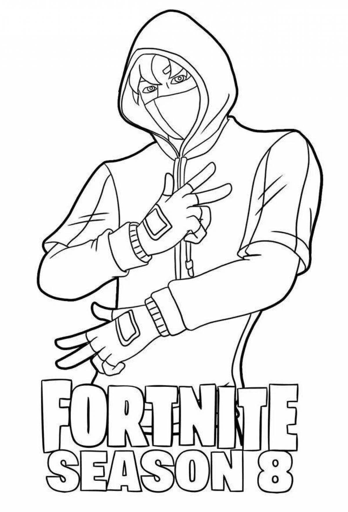 Fortnite creative banana coloring book