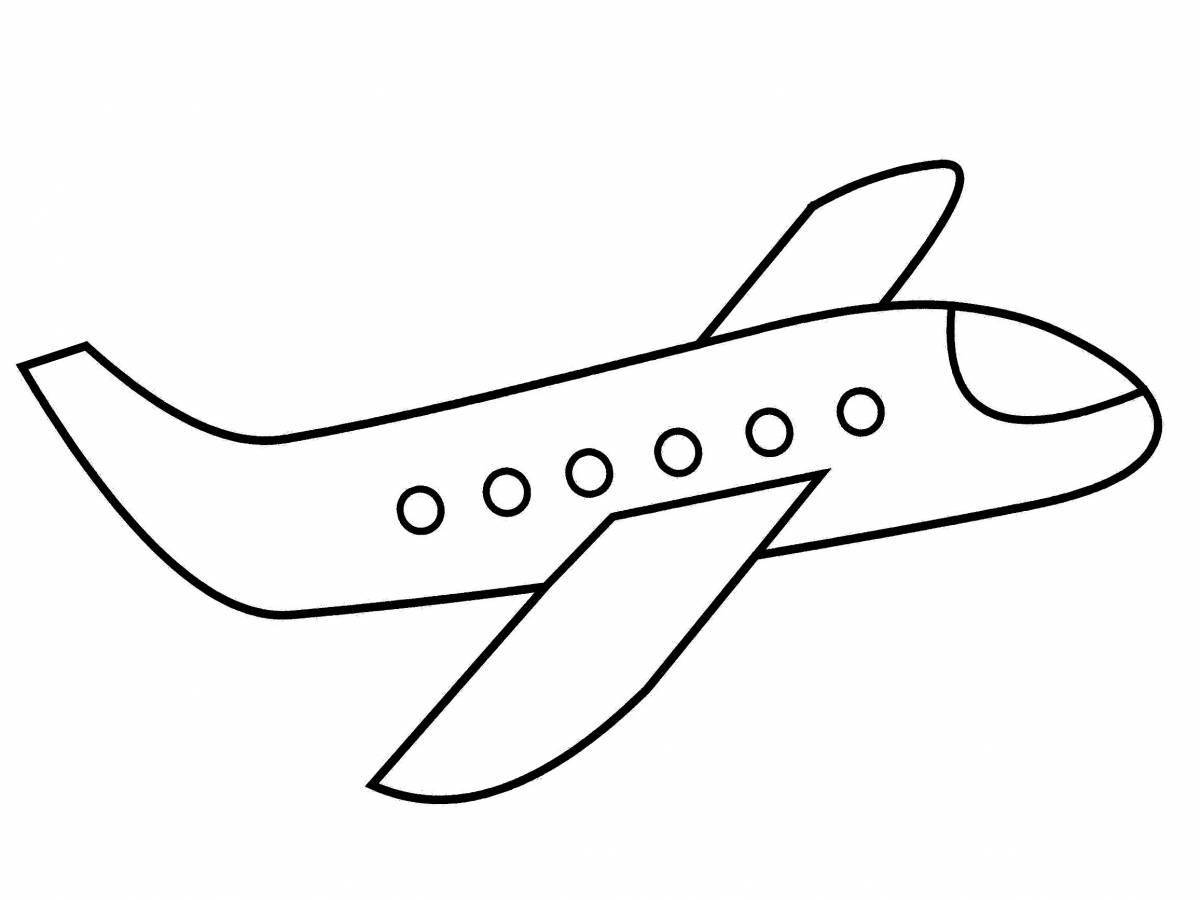Gorgeous airplane coloring book for kids