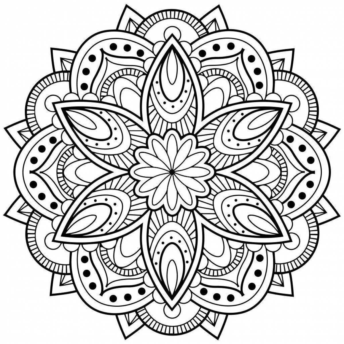 Exquisite anti-stress coloring book