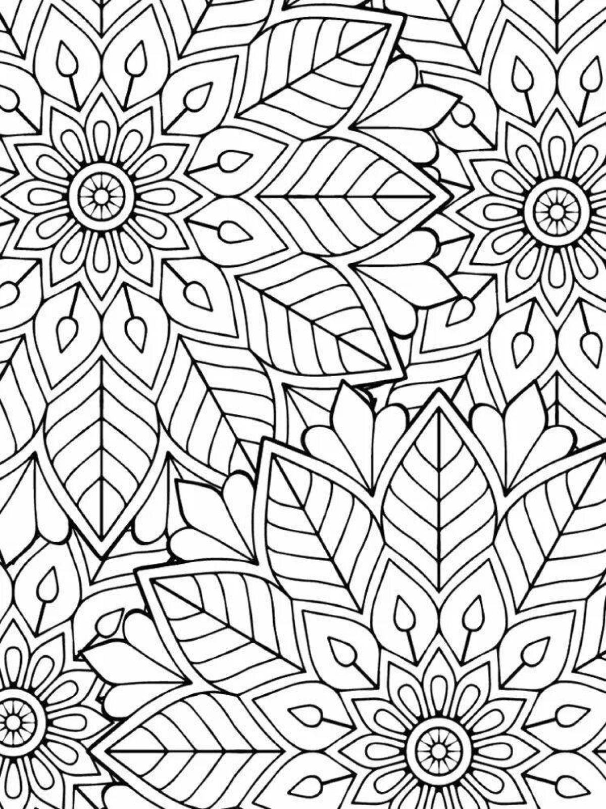 Glorious anti-stress coloring book