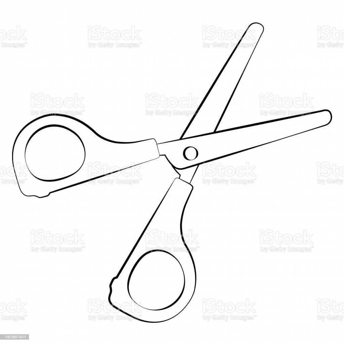 Веселые ножницы-раскраски для детей