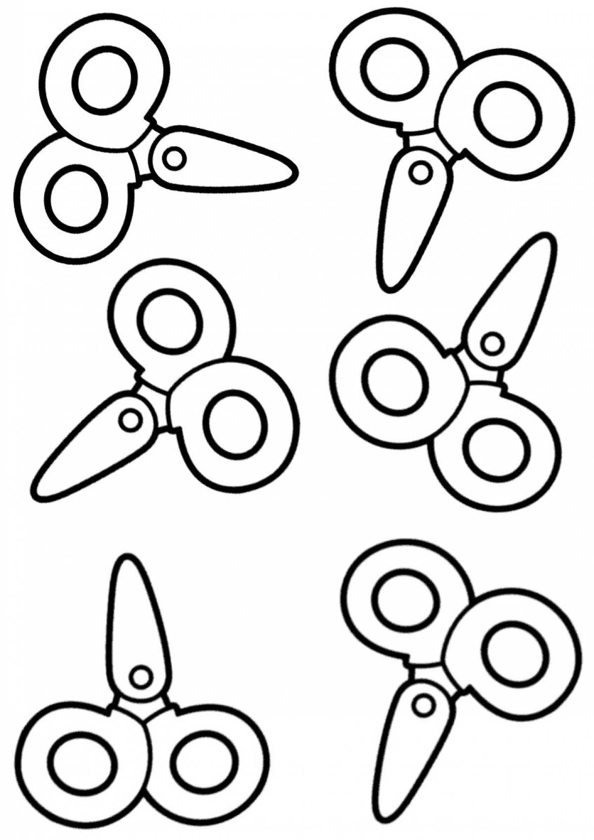 Live scissors coloring for kids