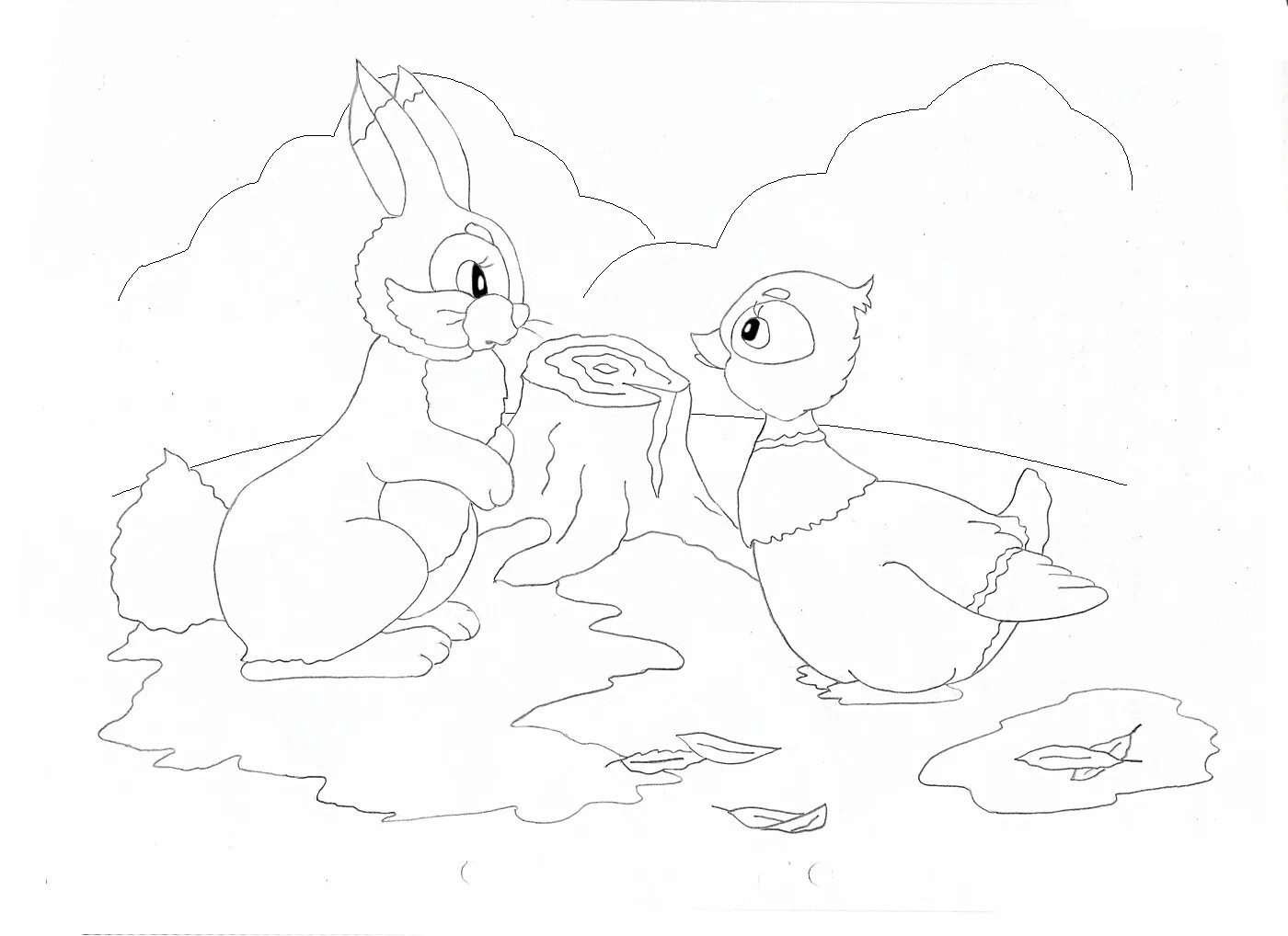 Witty gray neck coloring book for kids