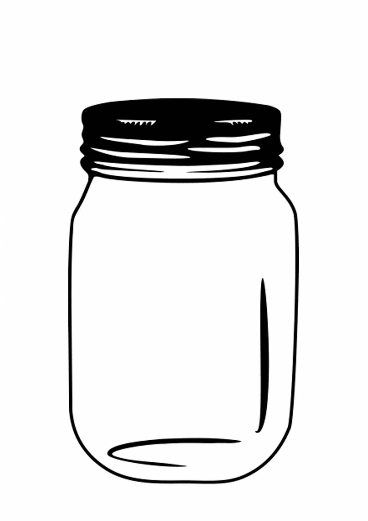 Empty glass jar for children #3