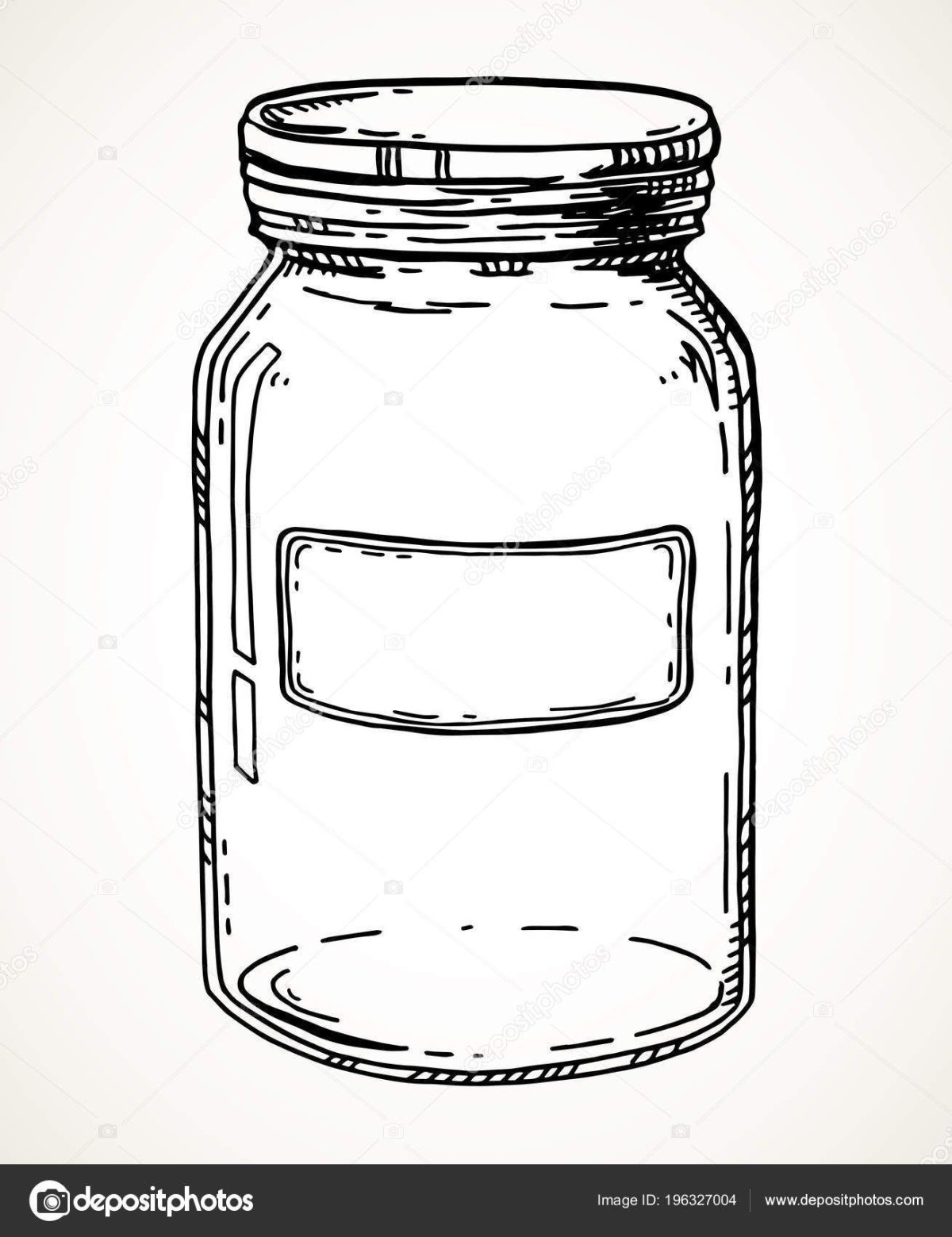 Empty glass jar for children #4