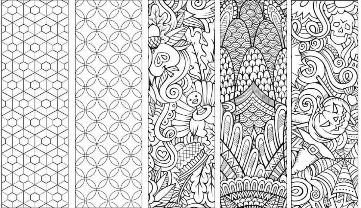 Fun anti-stress little coloring book