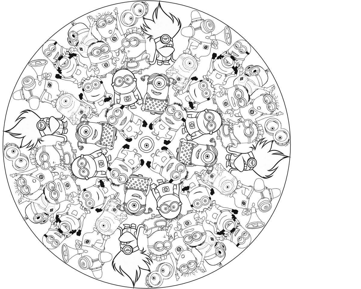 Soothing anti-stress little coloring book