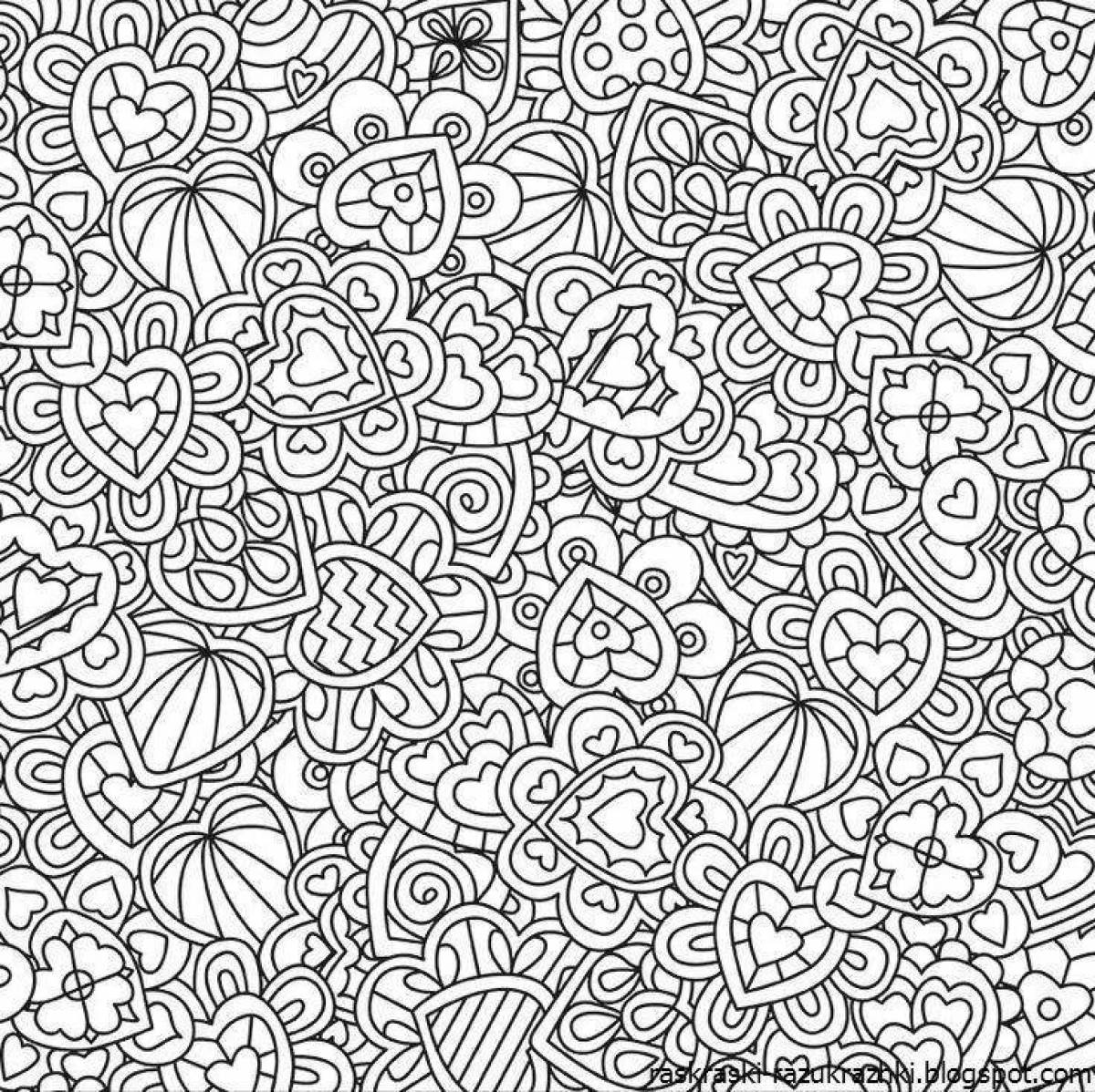 Inspirational anti-stress little coloring book