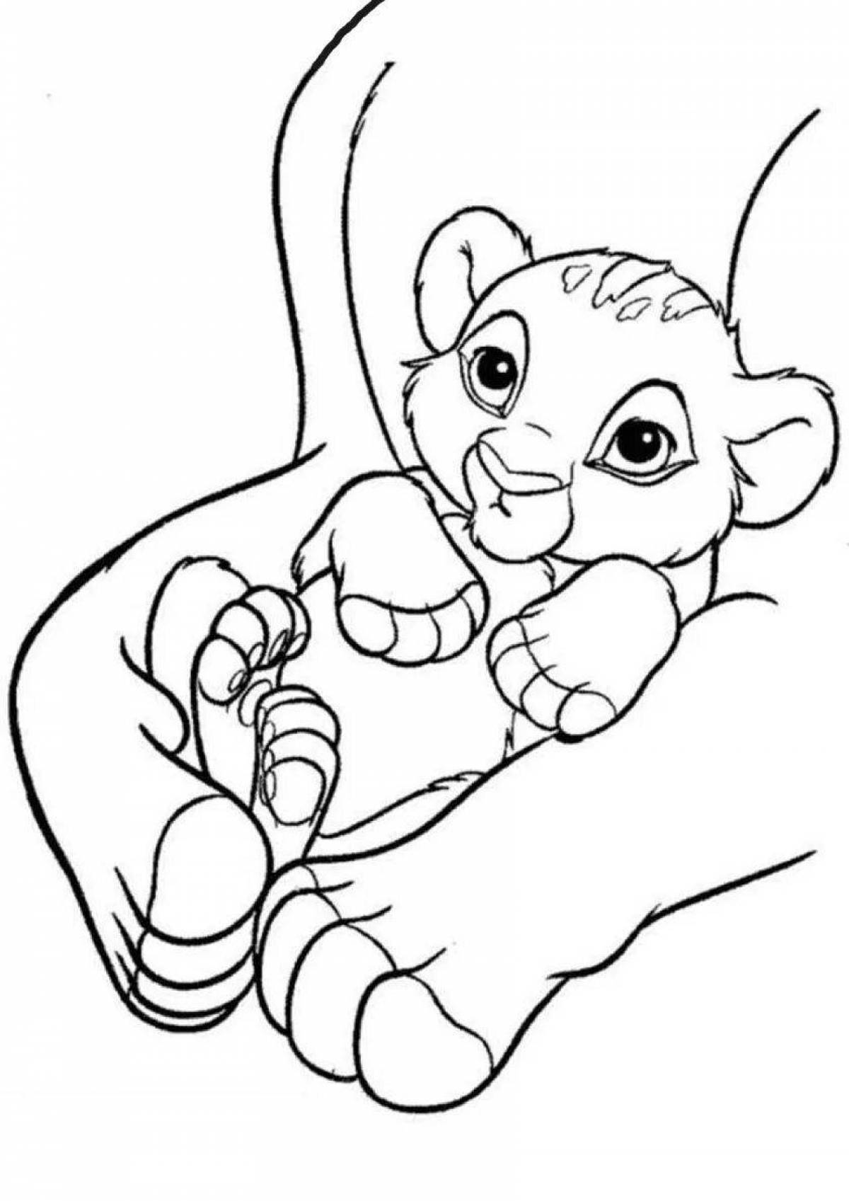 Lion King coloring book for kids