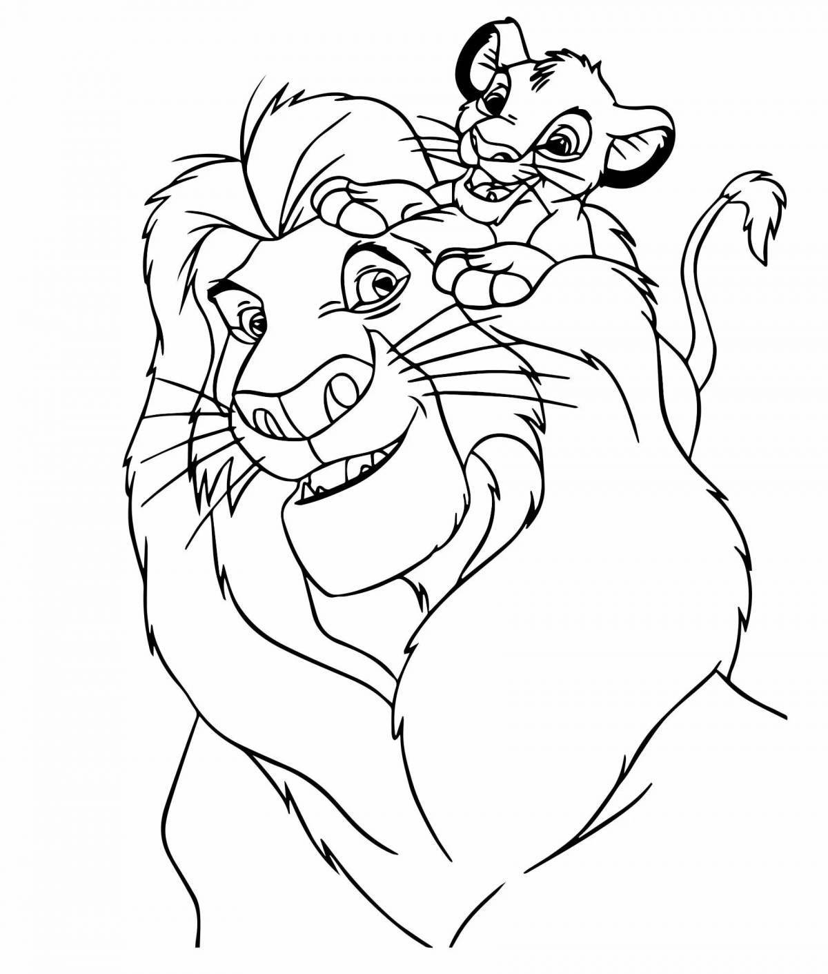 Great lion king coloring book for kids