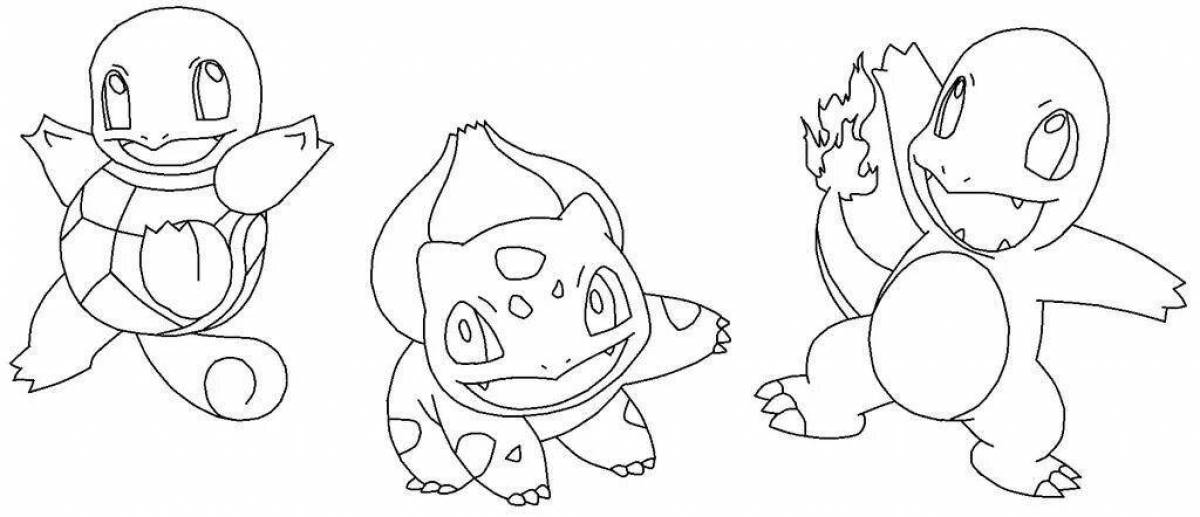 Amazing Charmander Pokemon Coloring Page