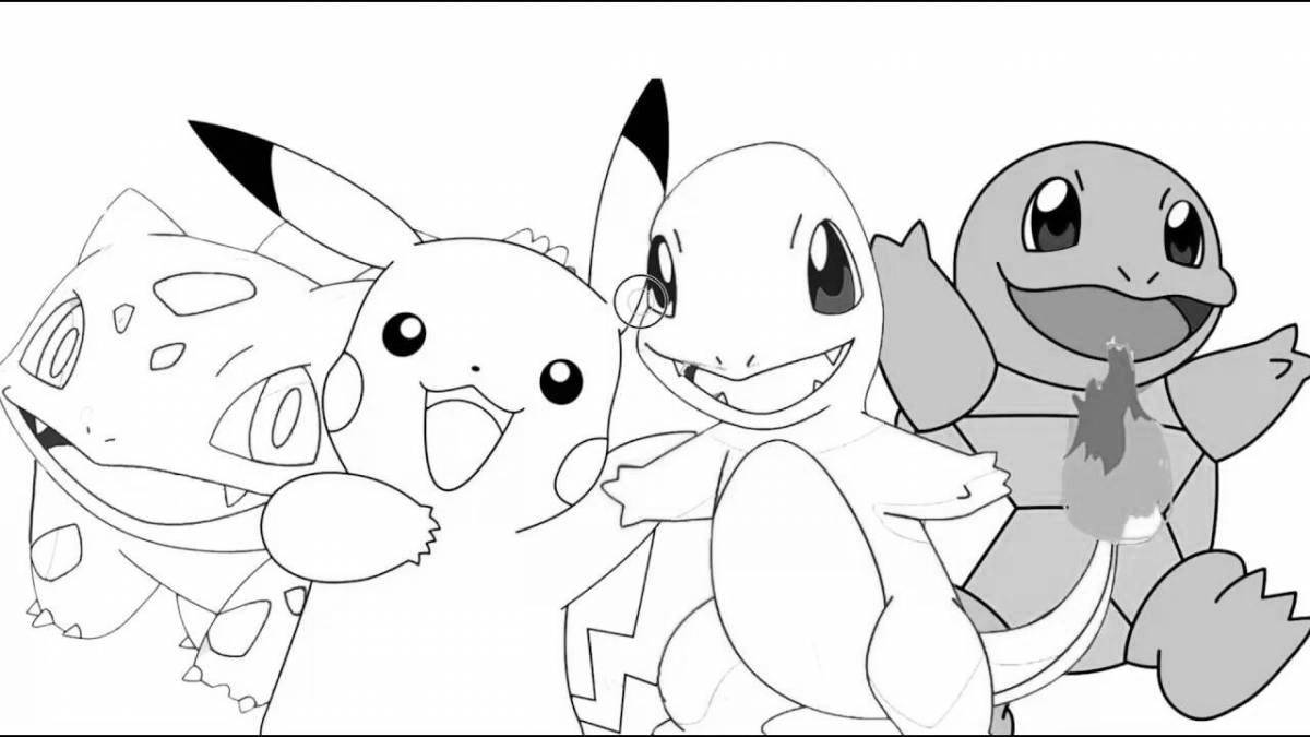 Glorious charmander pokemon coloring page