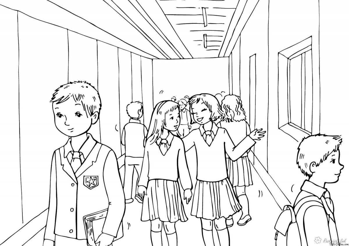 Fun school coloring