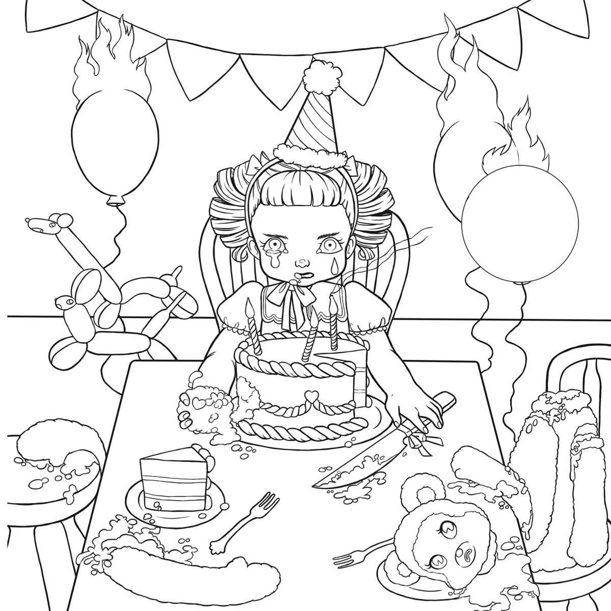 Charona's adorable baby coloring page