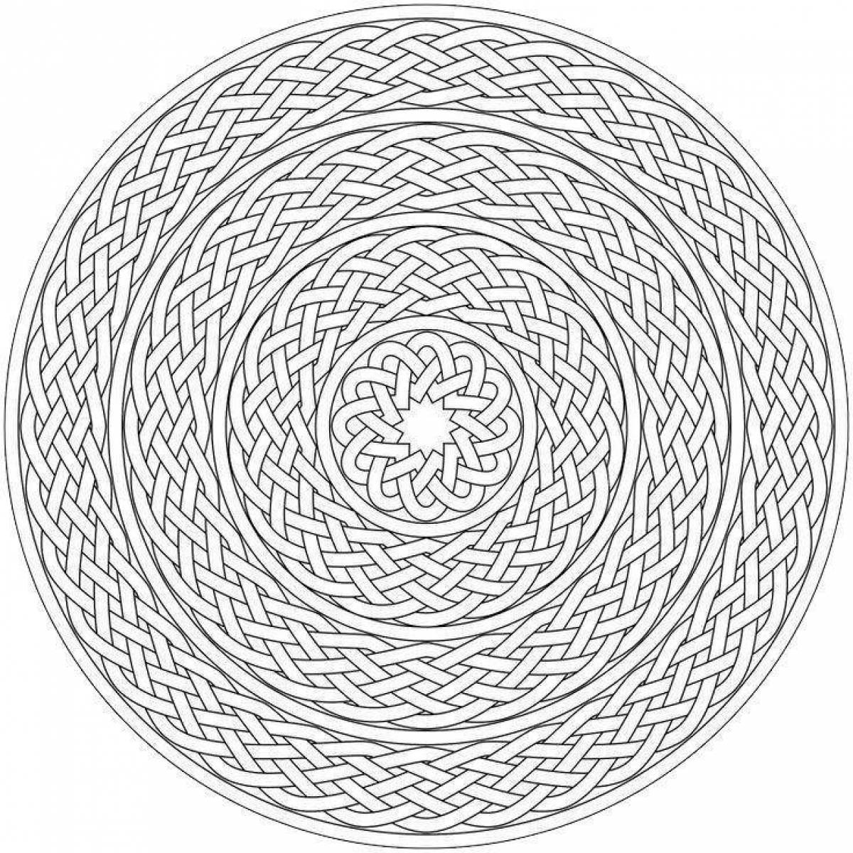 Coloring spiral pattern