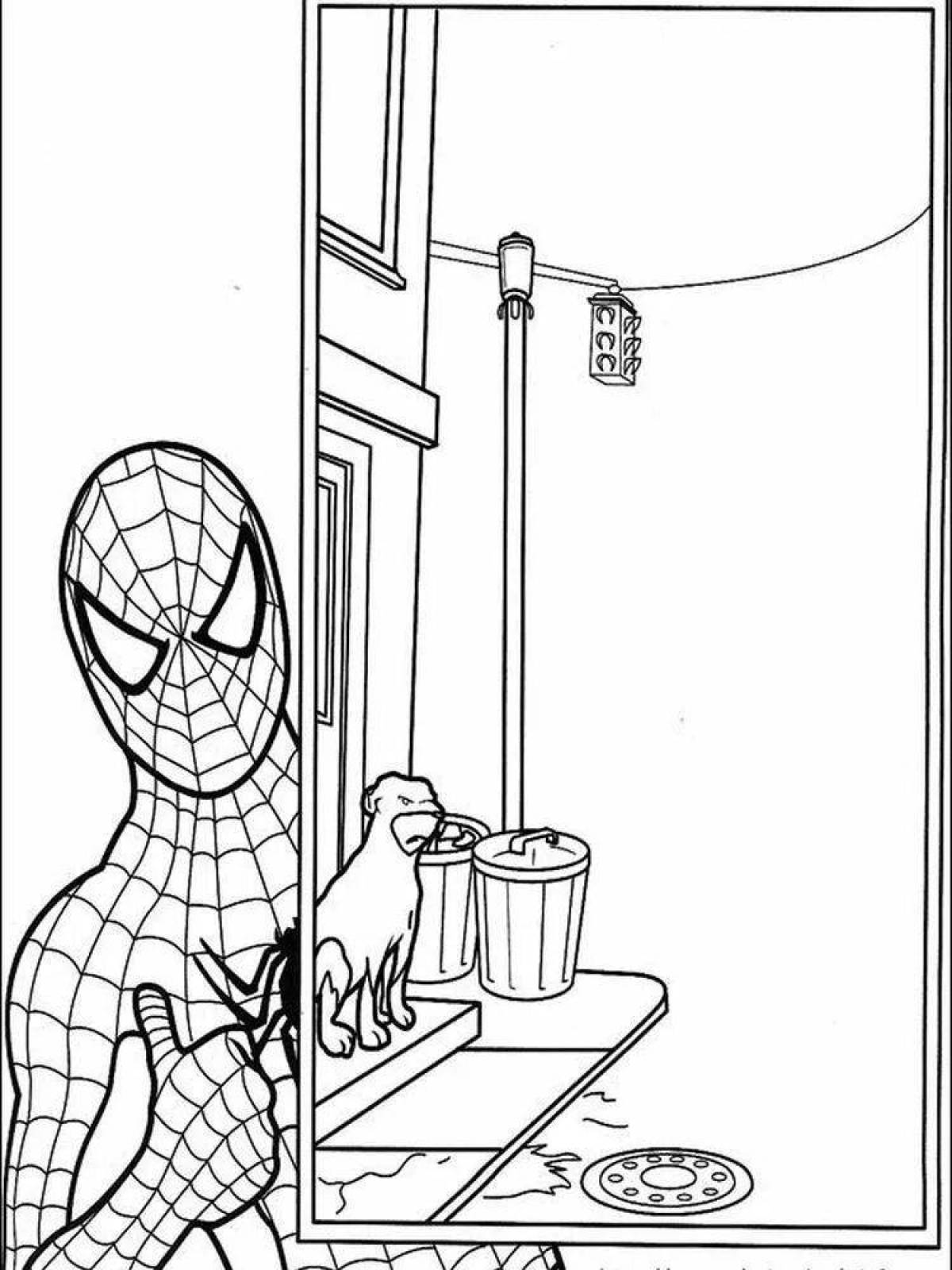 Great spiderman turn on coloring