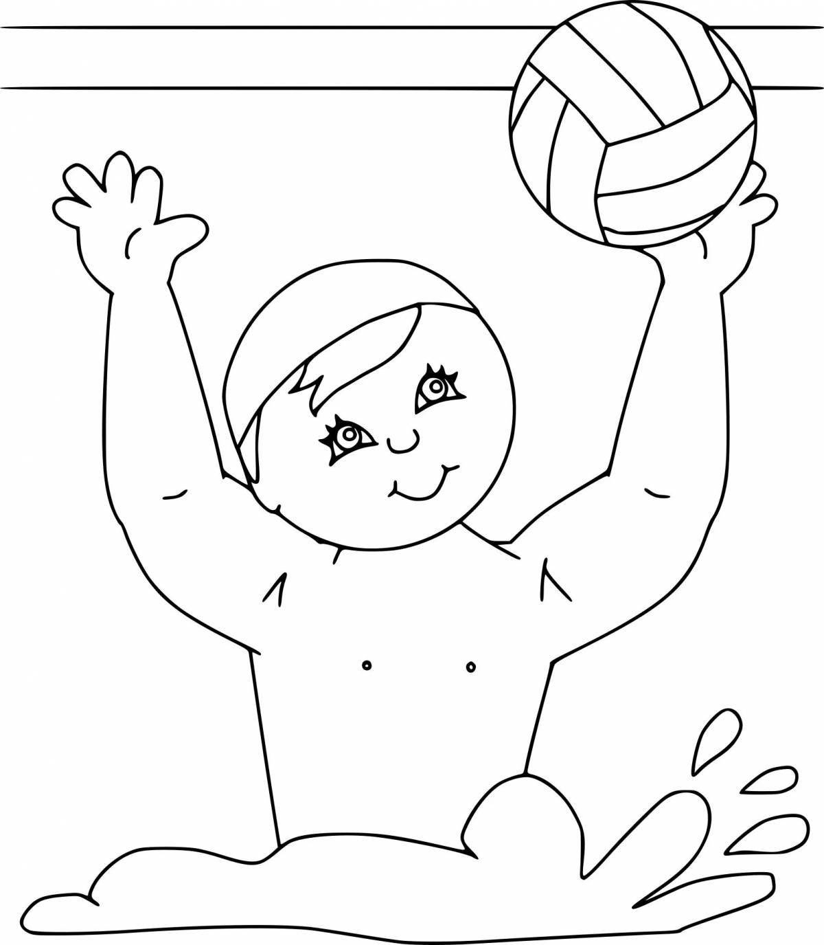 Fun coloring book about healthy lifestyle for kids