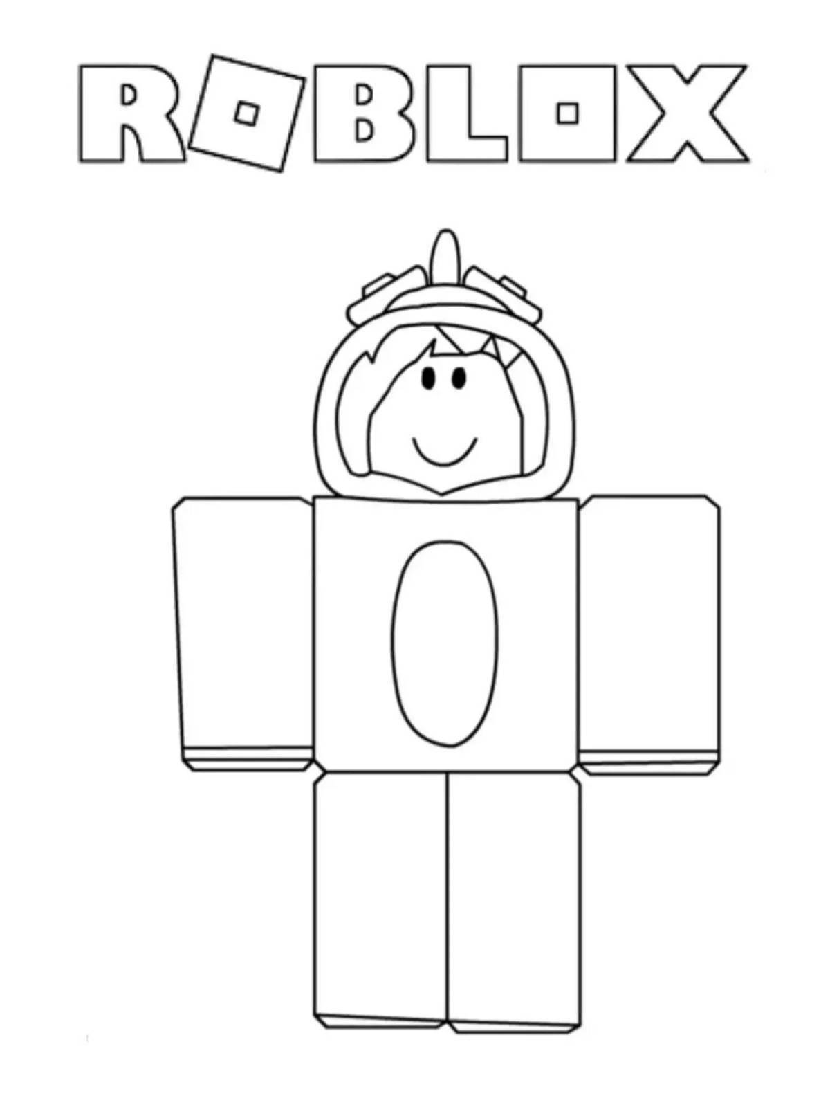 Coloring witty queen robloxer