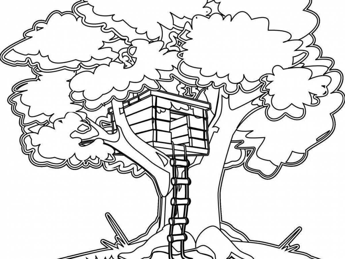 Сияющий дом на дереве