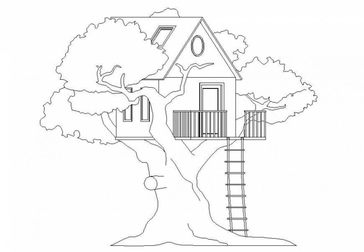 Serene tree house