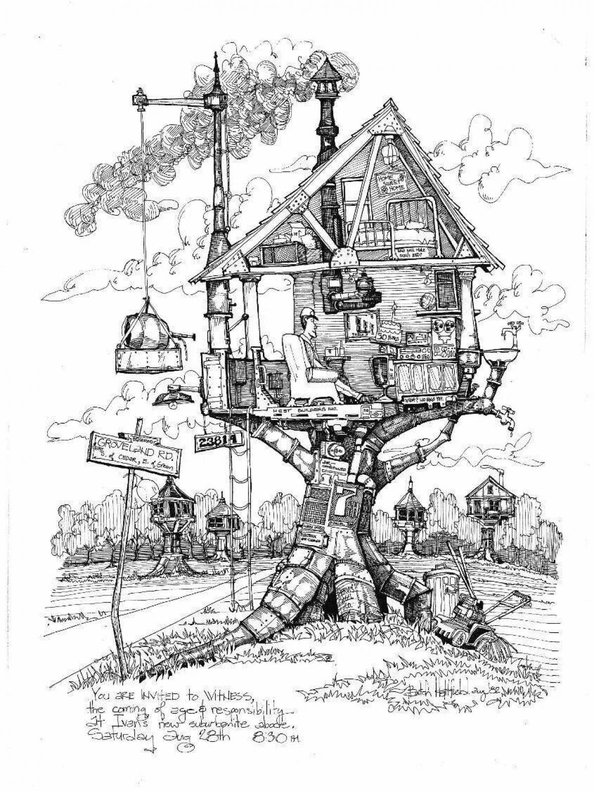 Экзотический дом на дереве