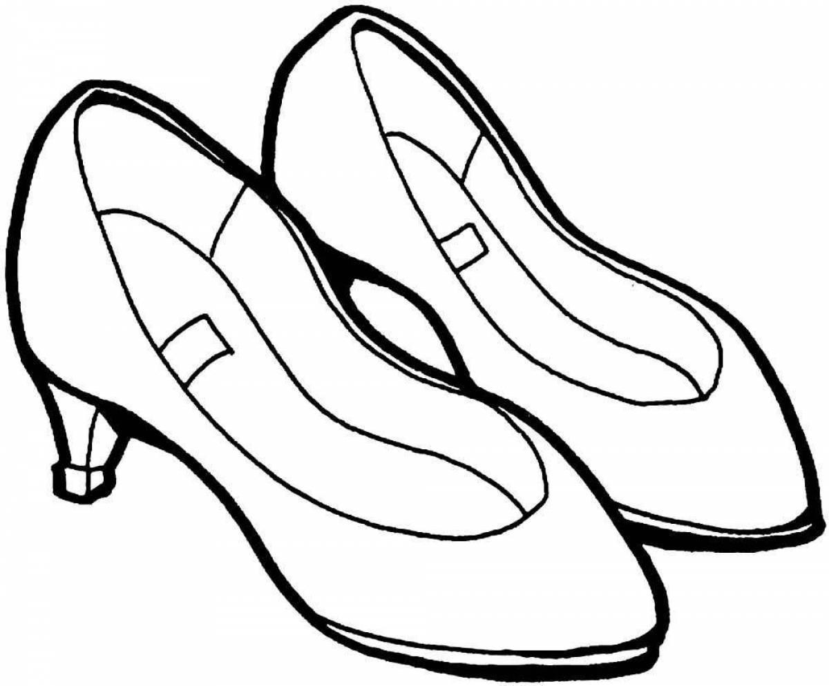 A fun shoe coloring book for 4-5 year olds