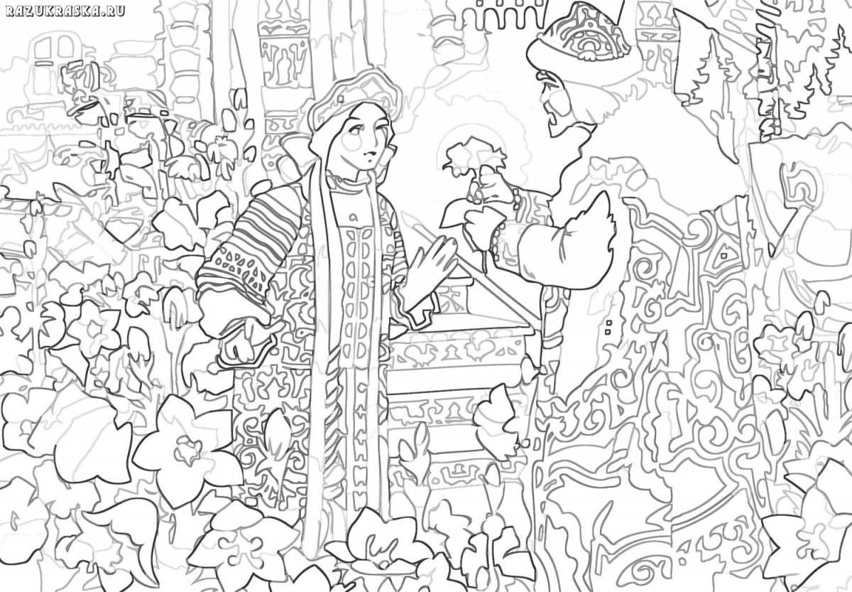 Иллюстрация к сказке аленький цветочек детский рисунок