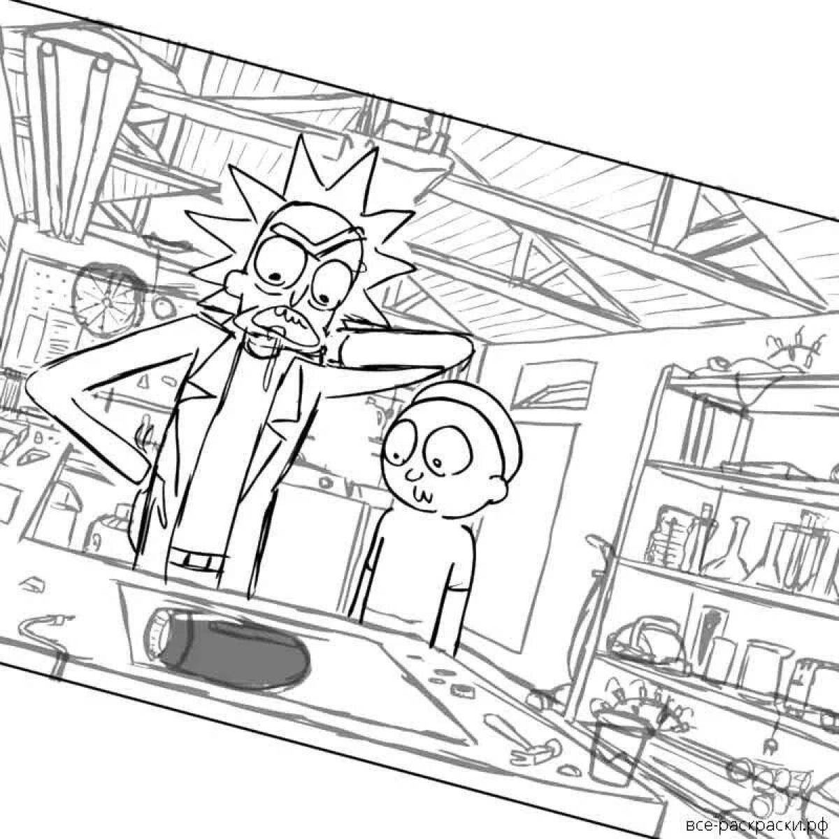 Раскраски Рик И Морти - 68 фото