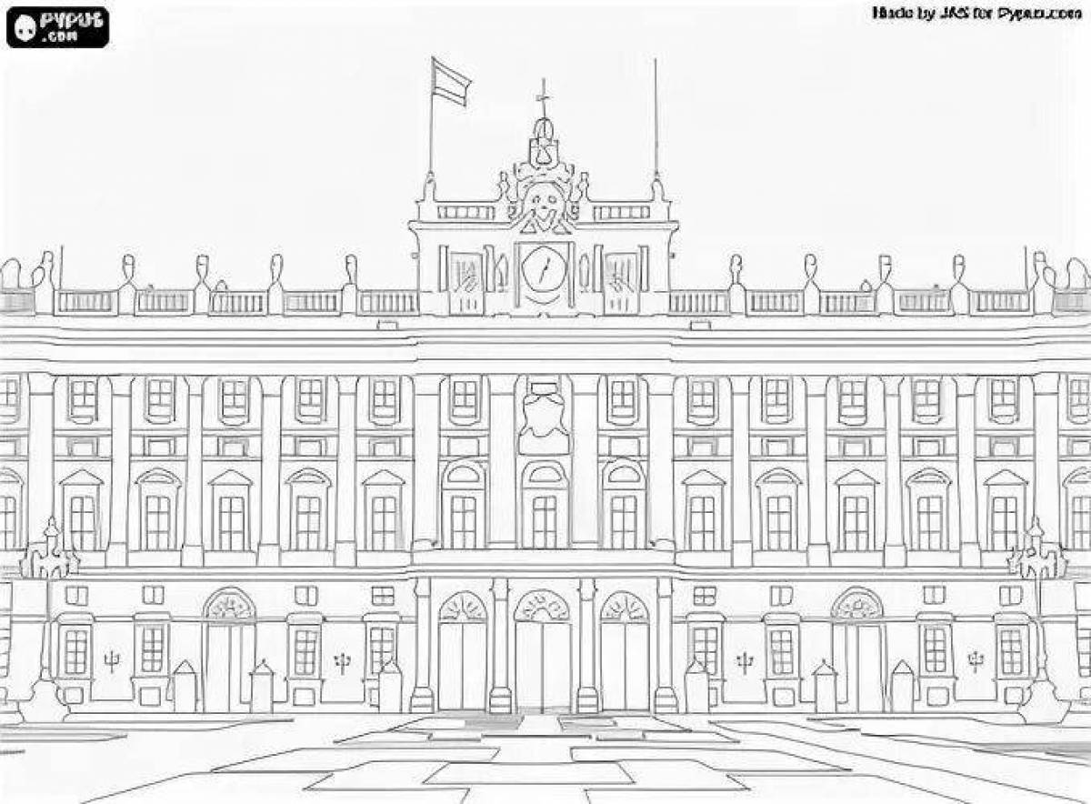 Королевский дворец в Мадриде чертежи