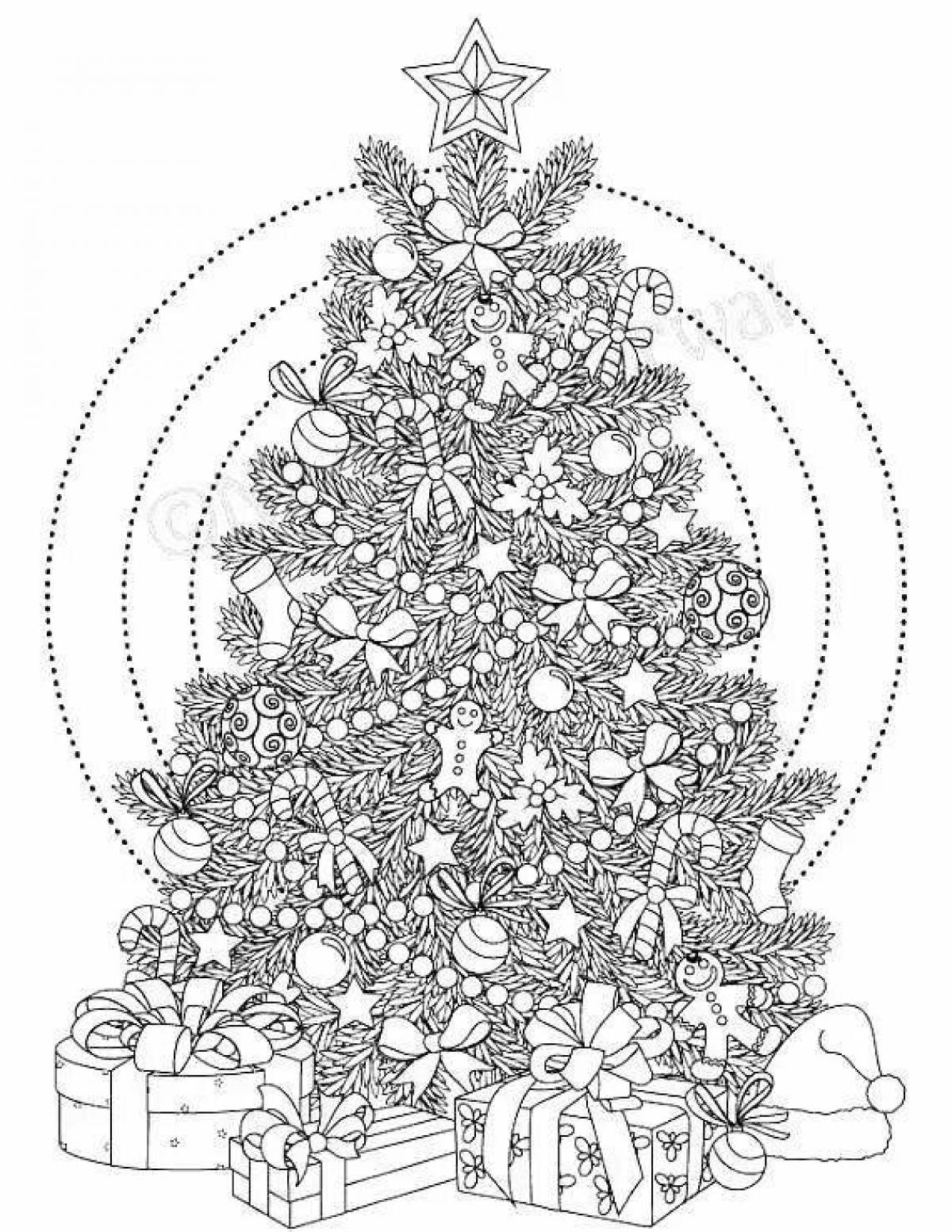 Complex Christmas complex coloring