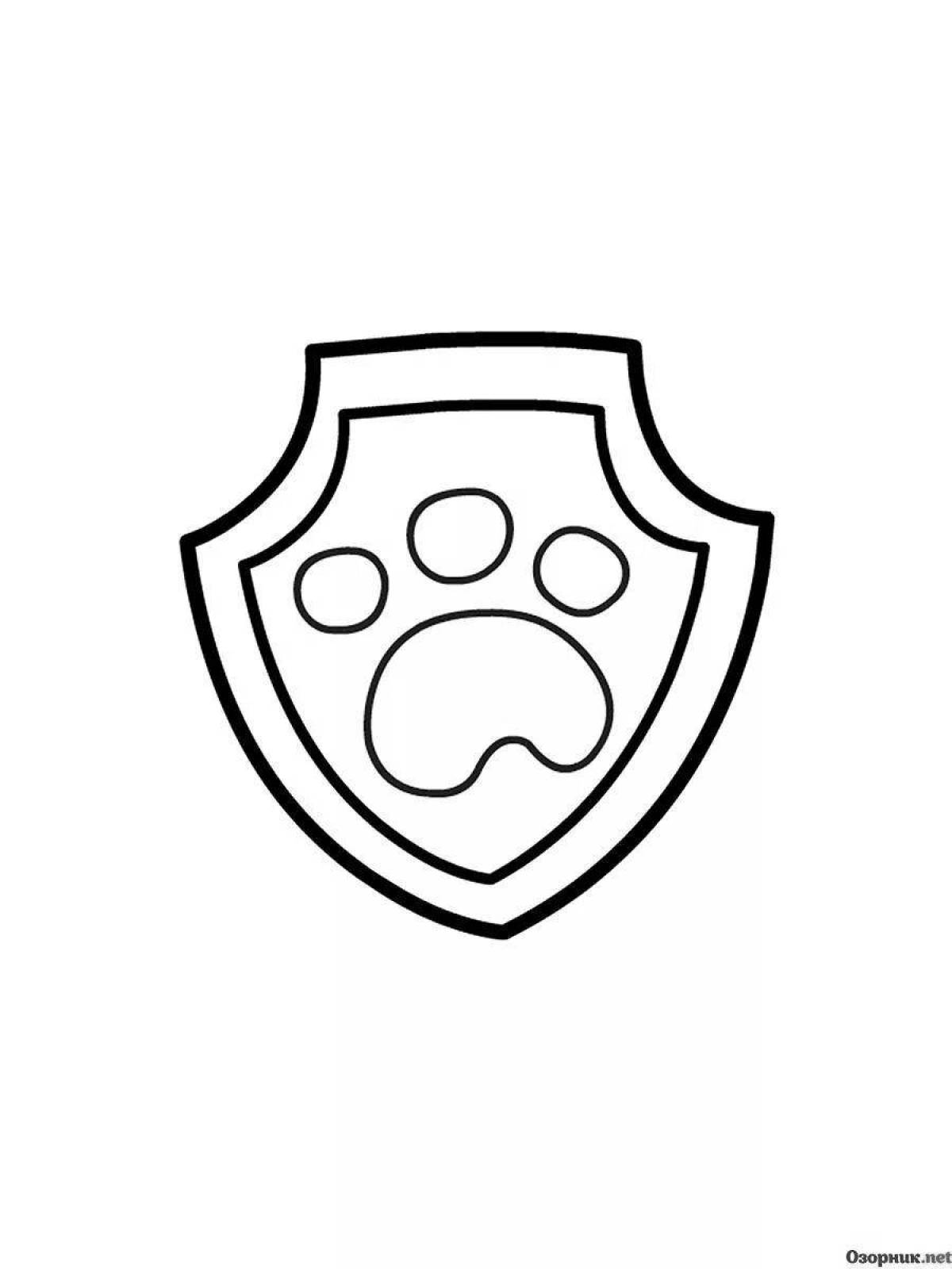Стильная раскраска paw patrol icons