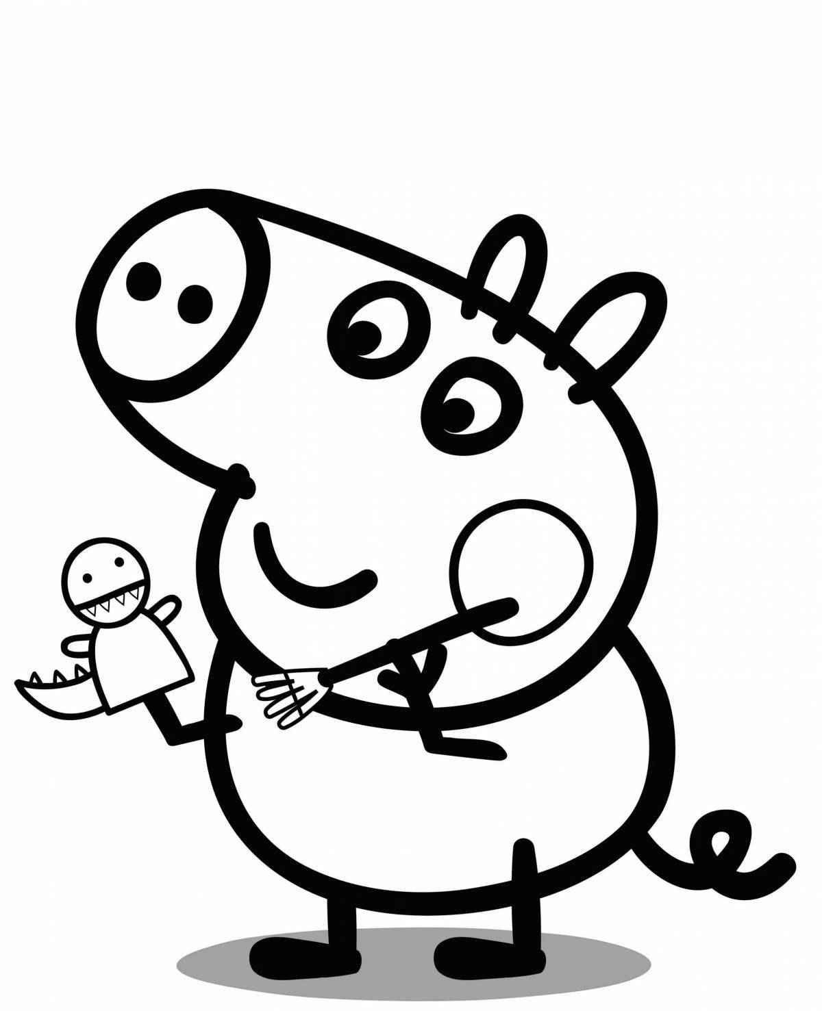 Bright george and peppa coloring book