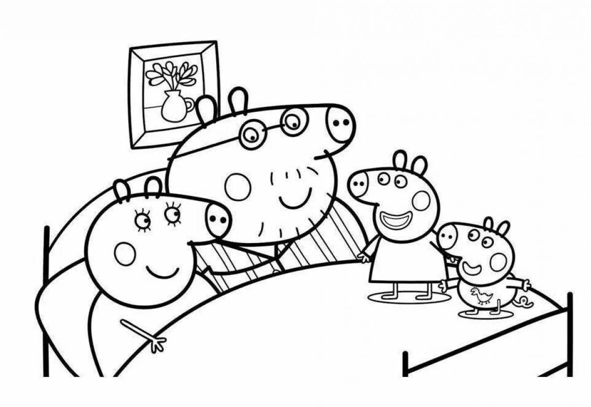 Great george and peppa coloring book