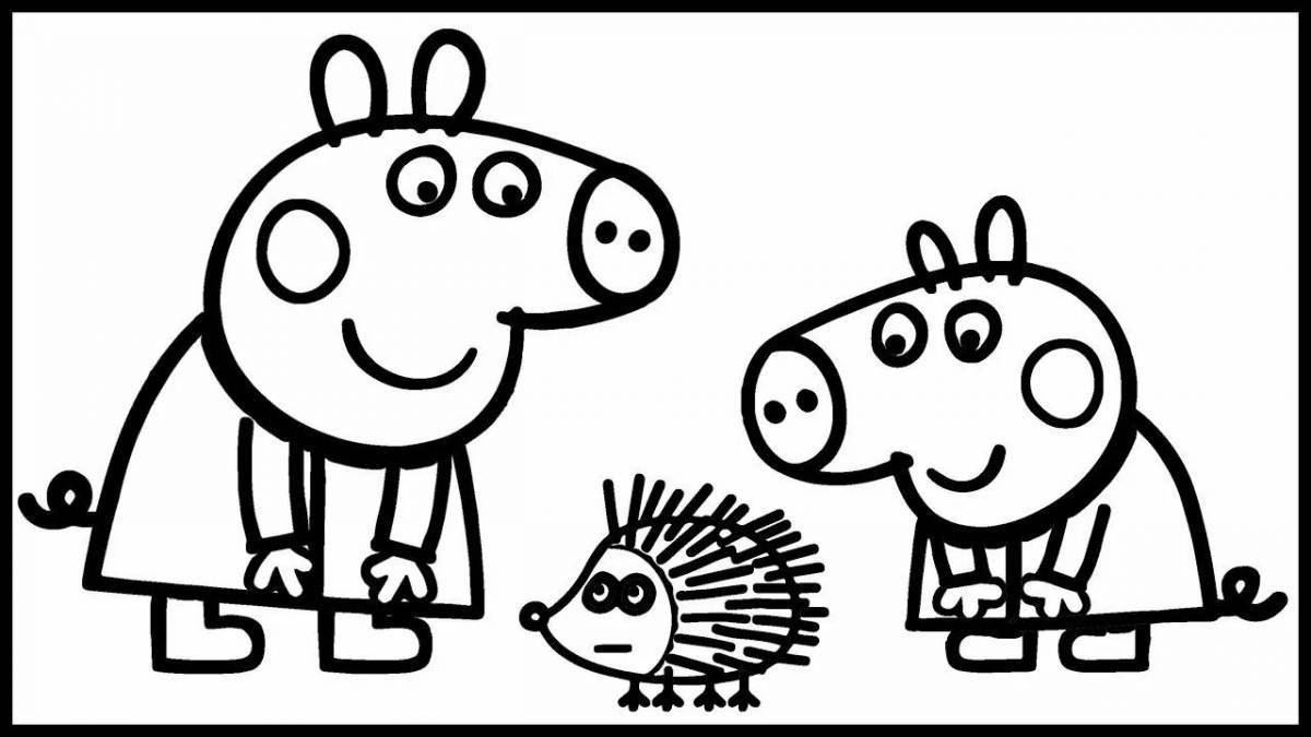 Amazing george and peppa coloring book
