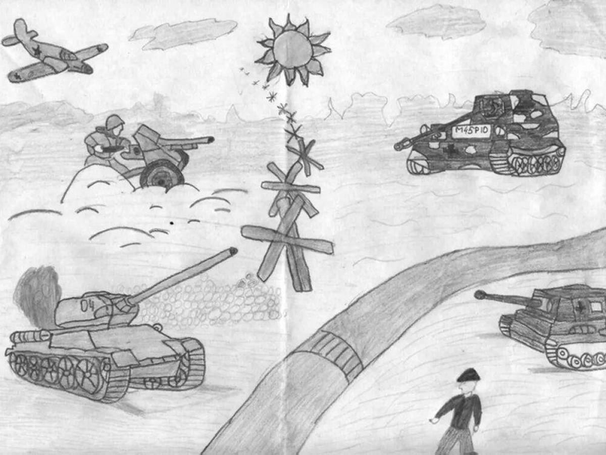 Завораживающая раскраска сталинградской битвы