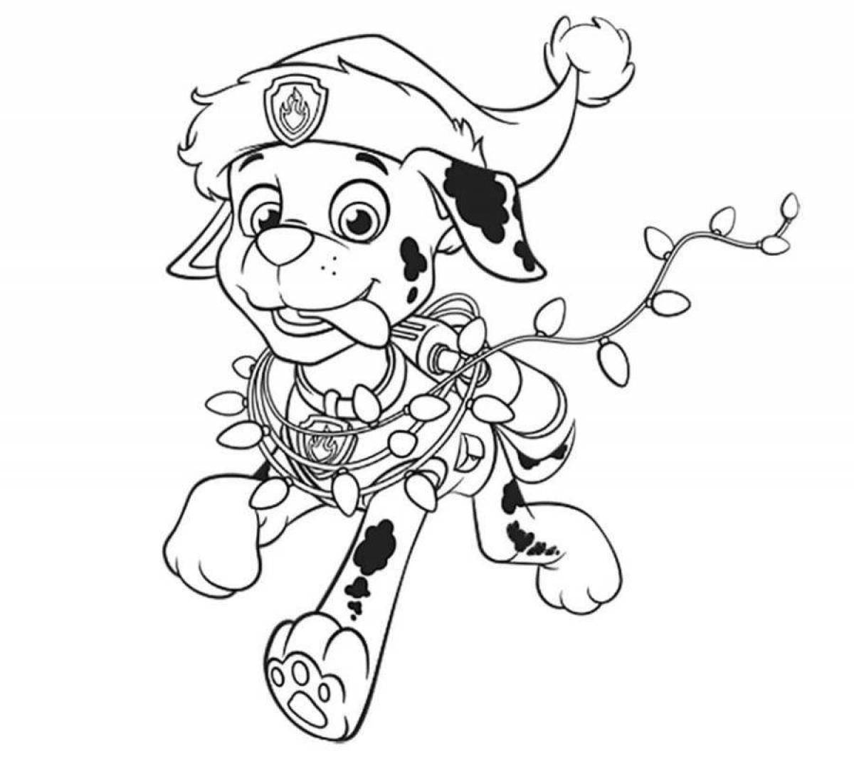 Paw patrol live coloring new year