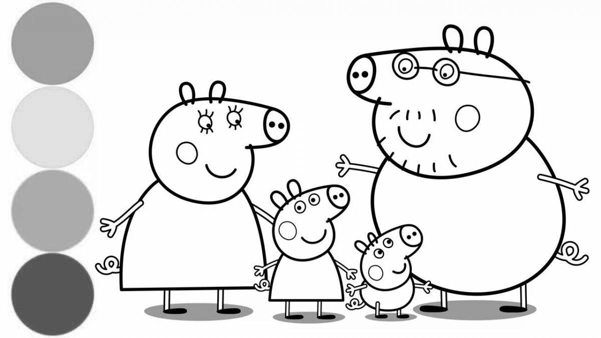 Peppa George pig coloring book